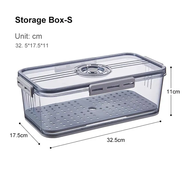 Transparent Refrigerator Thick Storage Organizer Box