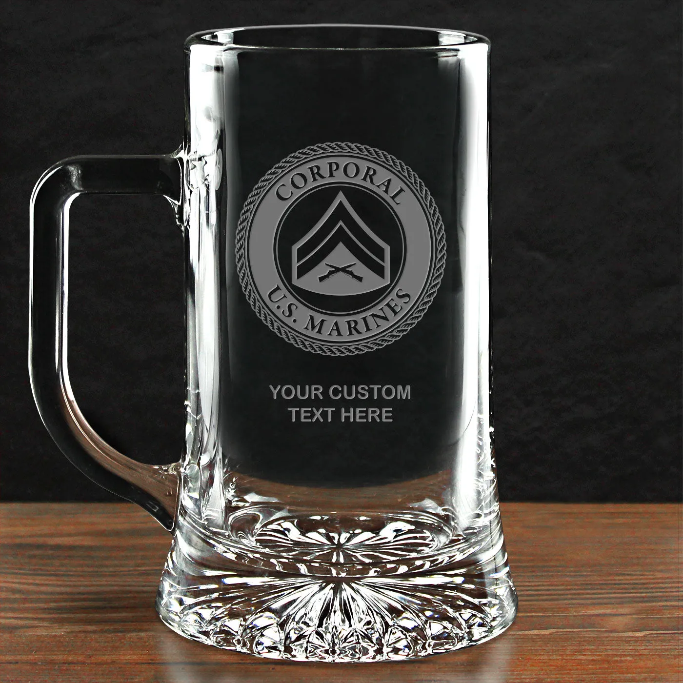 USMC 'Build Your Glass' Personalized 17.5 oz. Maxim Beer Mug