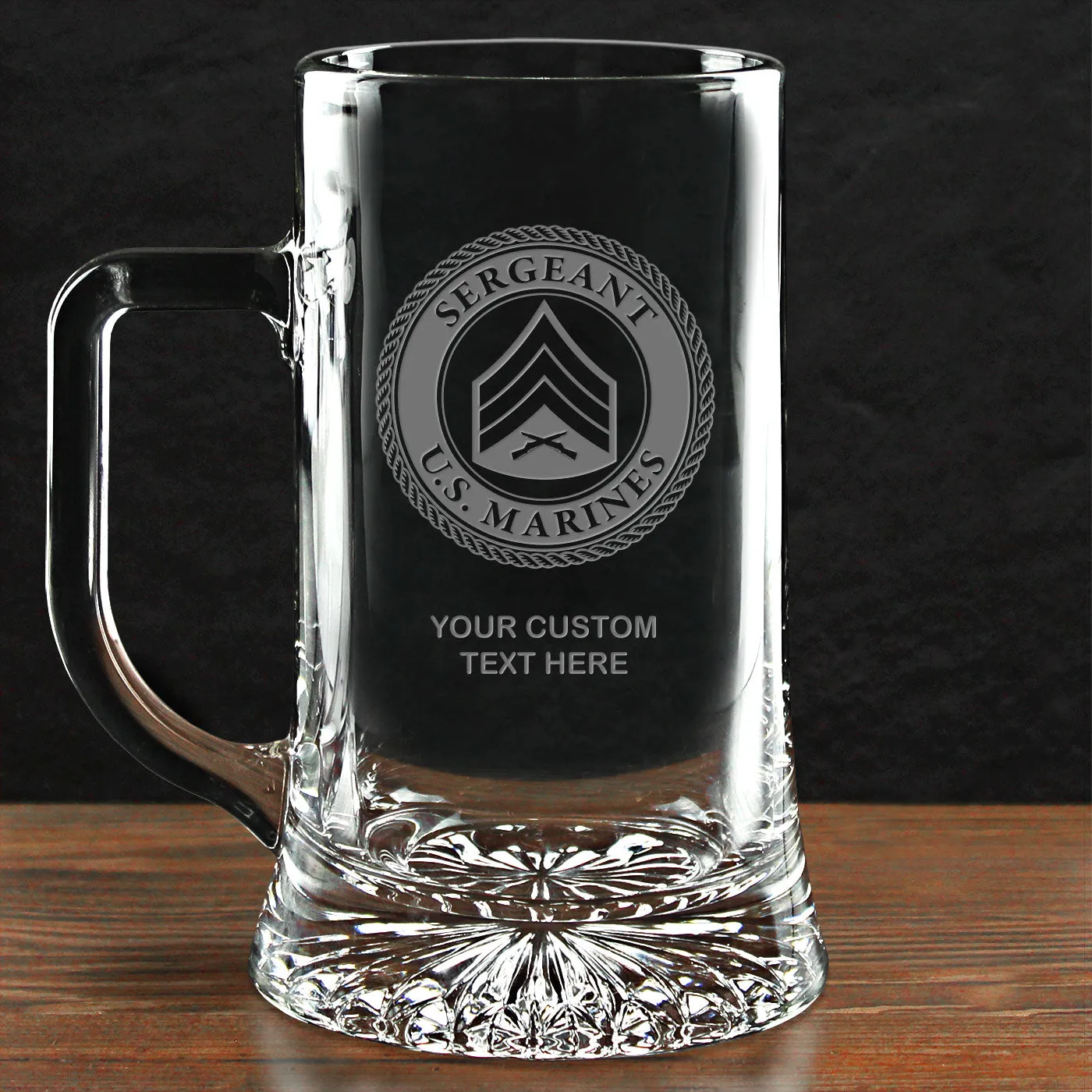 USMC 'Build Your Glass' Personalized 17.5 oz. Maxim Beer Mug