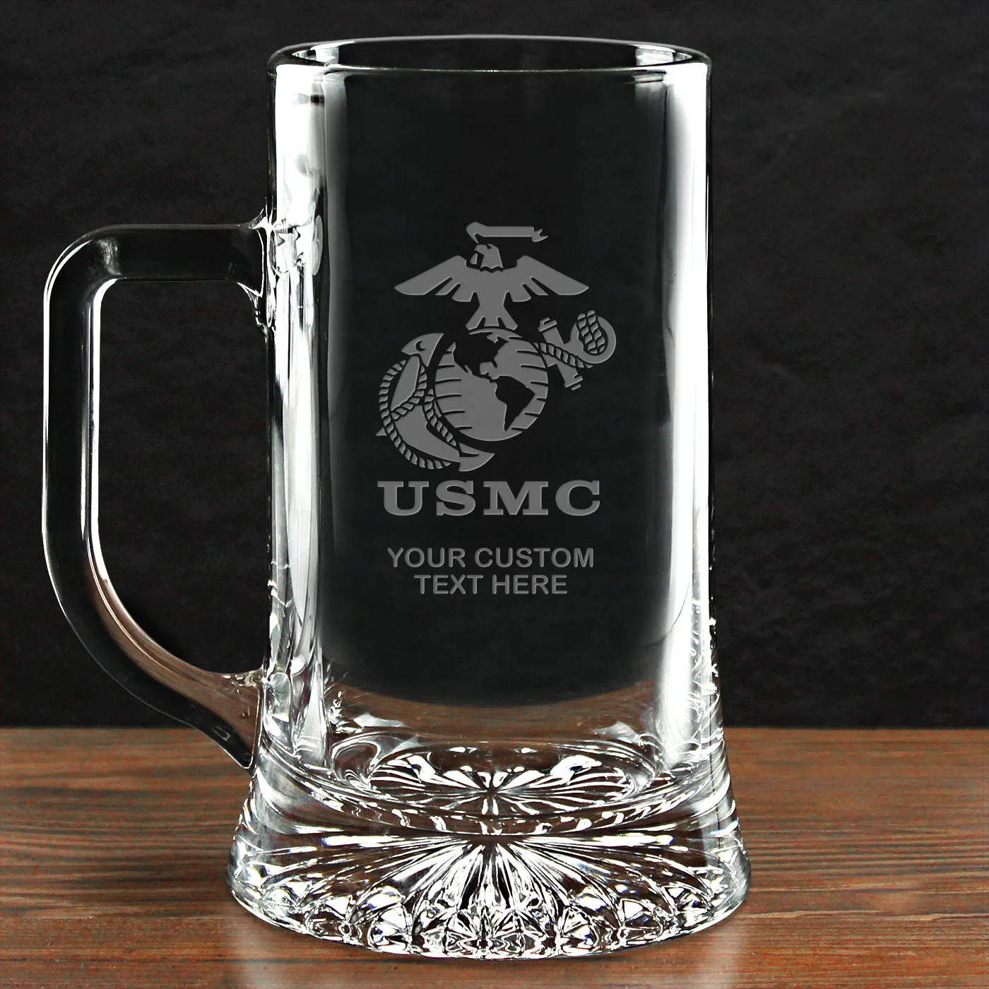 USMC 'Build Your Glass' Personalized 17.5 oz. Maxim Beer Mug