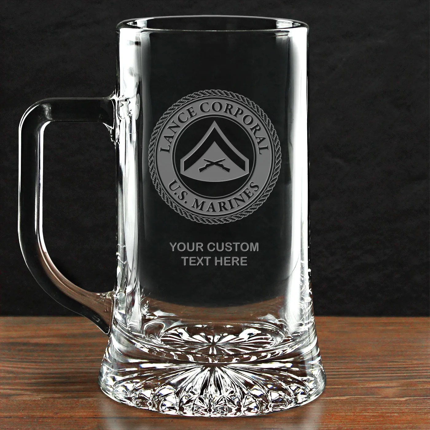 USMC 'Build Your Glass' Personalized 17.5 oz. Maxim Beer Mug