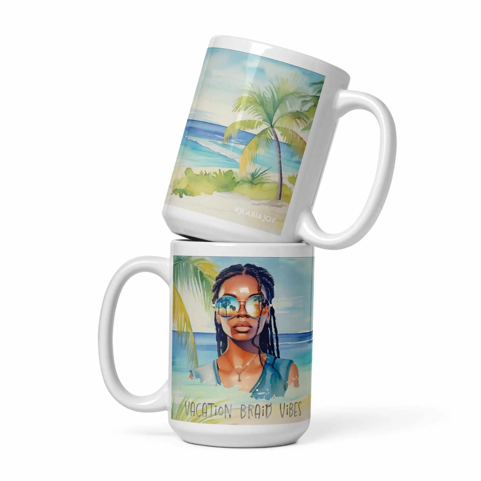 Vacation Braid Vibes Mug (11oz, 15oz, 20oz)