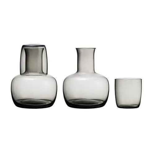 Water Bulb Carafe Set - Charcoal