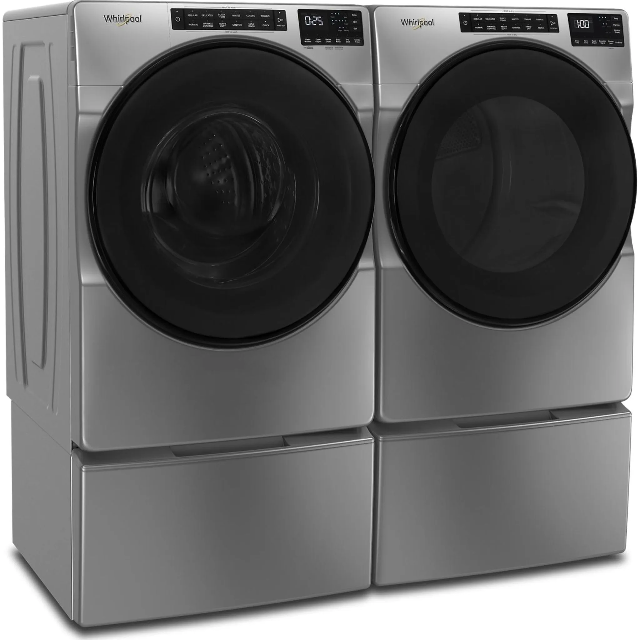 Whirlpool Natural Gas Dryer (WGD5605MC) - Chrome Shadow