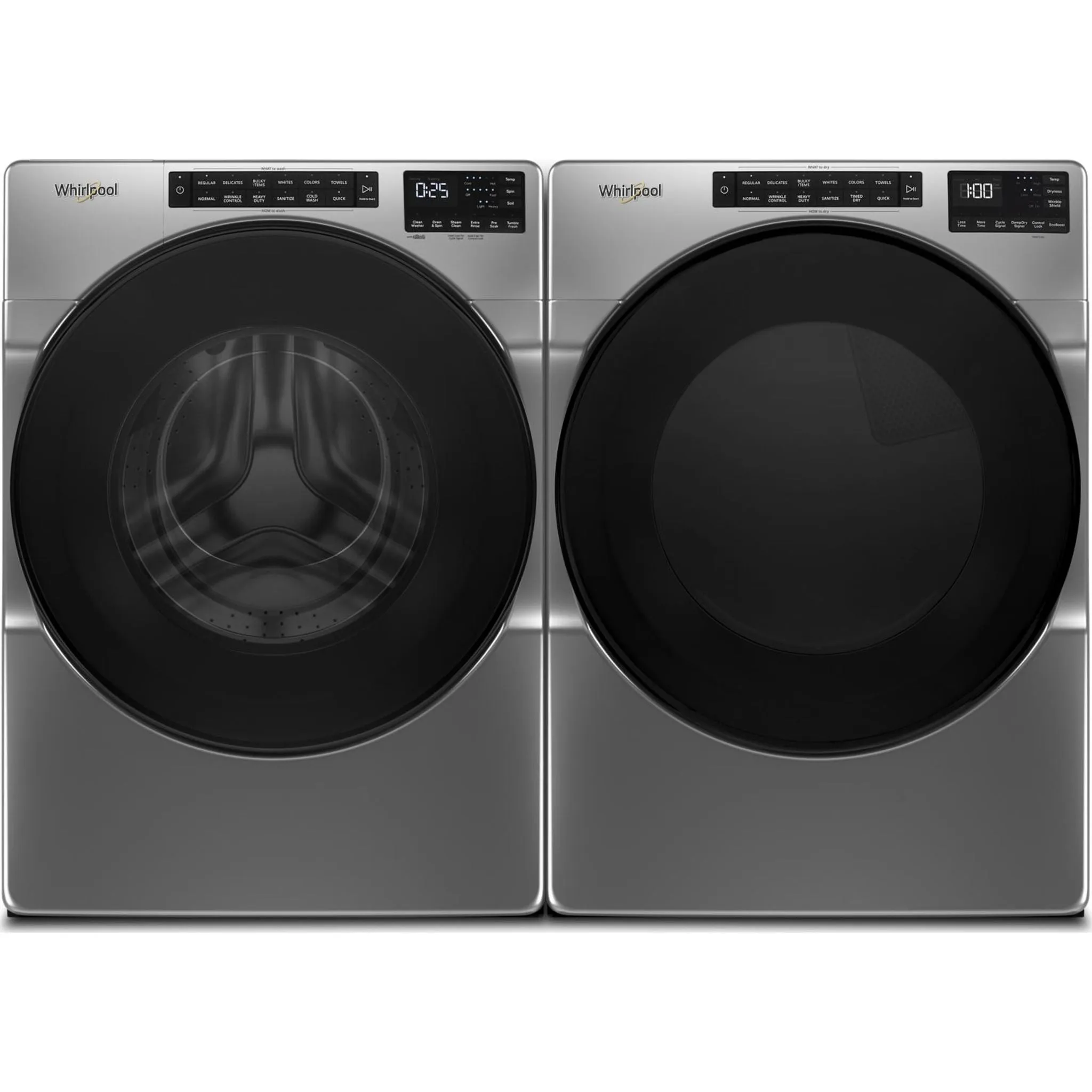 Whirlpool Natural Gas Dryer (WGD5605MC) - Chrome Shadow