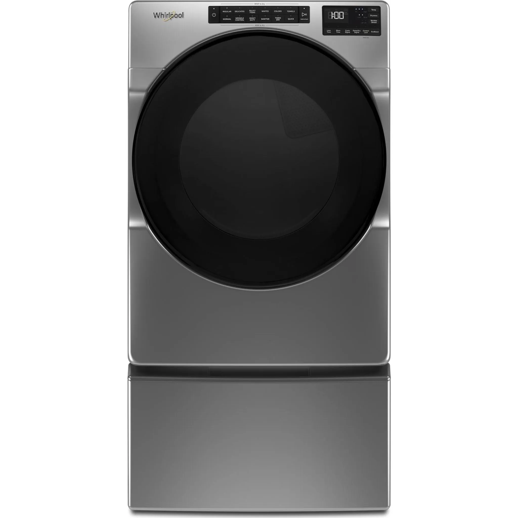 Whirlpool Natural Gas Dryer (WGD5605MC) - Chrome Shadow