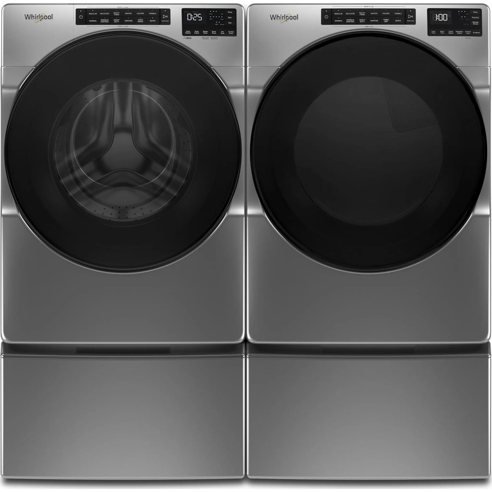 Whirlpool Natural Gas Dryer (WGD5605MC) - Chrome Shadow