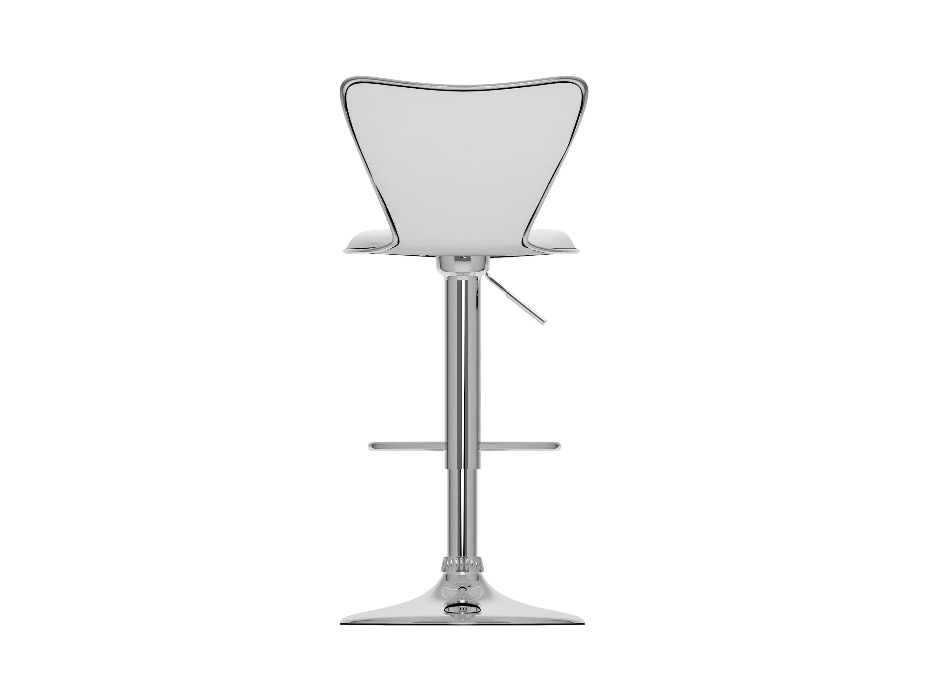 White Swivel Bar Stools, Set of 2