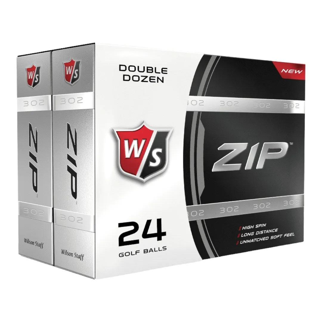 Wilson Staff Zip 302 Golf Balls | Double Dozen