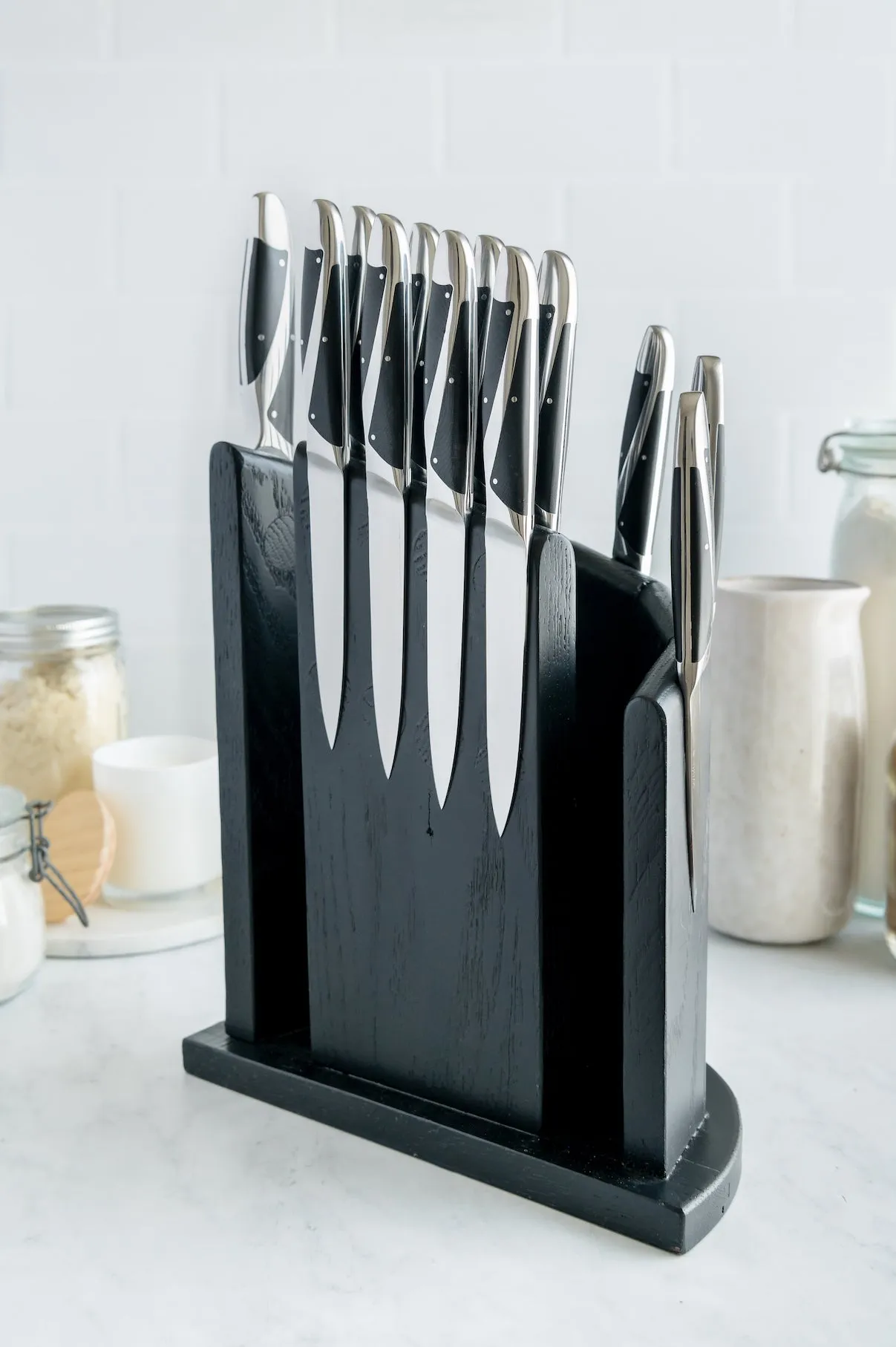 Wölfe 7 PC Cutlery Set with Custom Block and Sharpener