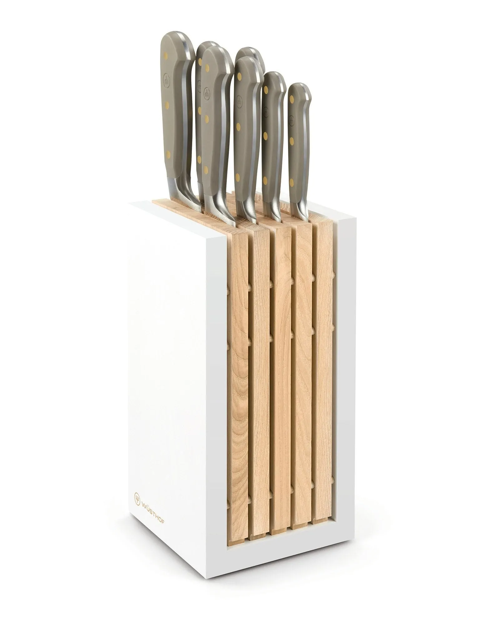 Wusthof Classic Color Velvet Oyster 8 Piece Knifeblock